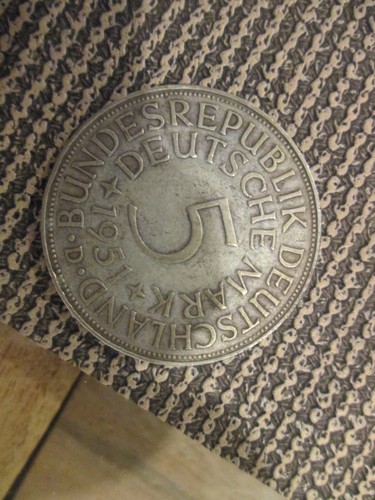 Seltene deutsche mark - 5, münze