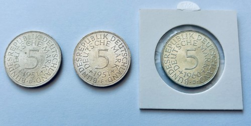 Brd silbermünzen dm - 3,