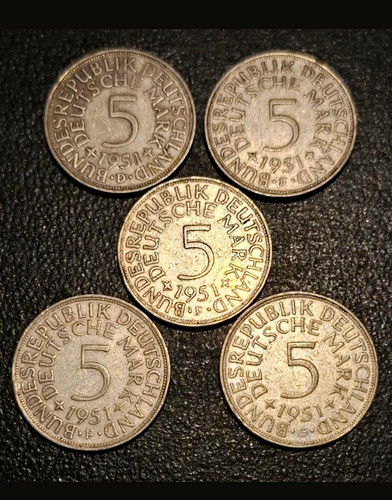 Silbermünzen 1951 - silbermünzen, dm