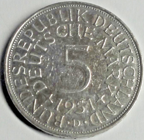 1951 d silber - dm,