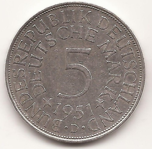 Brd 1951 münchen - dm,