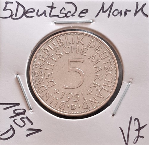 Deutsche mark 1951 d - 5,
