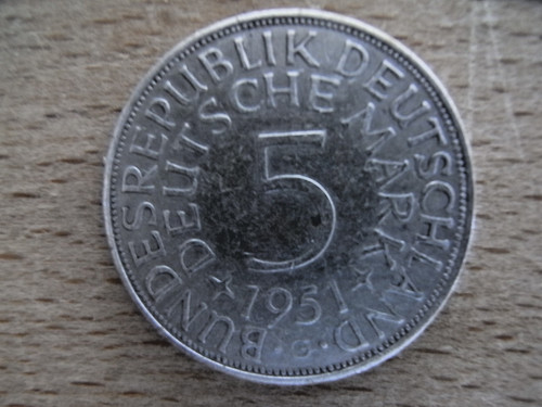 Deutsche mark 1951 prägung - 1951,