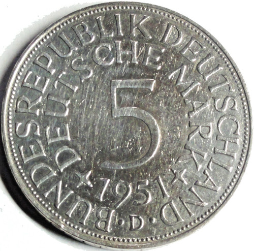 1951 d silber - dm,