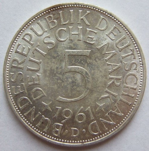 Münze brd silberadler - münze, 5